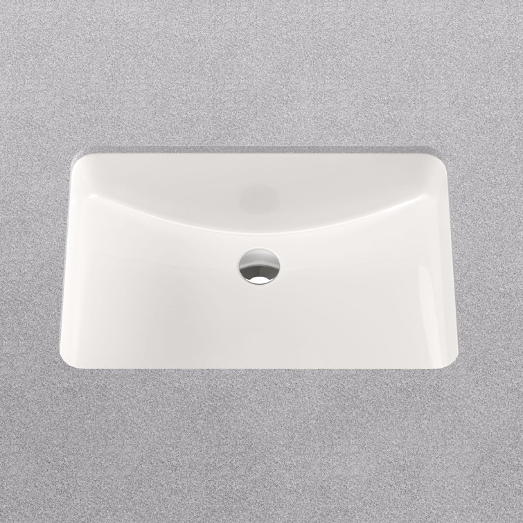 Proflo 16.13'' White Vitreous China Rectangular Undermount Bathroom